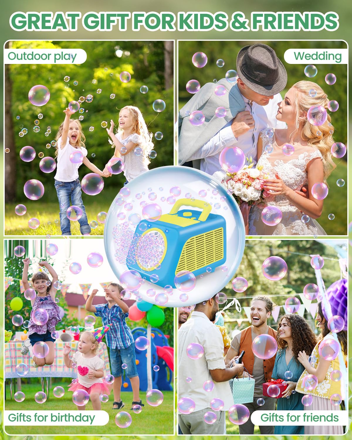 Kizmore bubble marker gift idea with colorful bubbles for kids and celebrations.