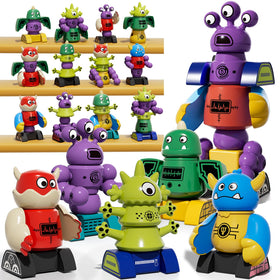 KIZONLY 36-piece magnets monster blocks for creative play and easy reshaping.