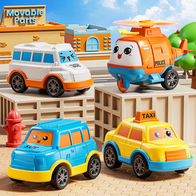 KIZONLY 5-in-1 trucks friction-powered momentum for active play