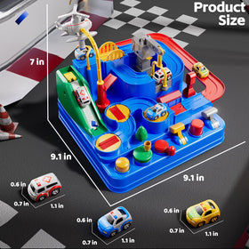 KIZONLY track with eight obstacles offers color-coded learning cues.