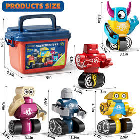 KIZONLY colorful magnetic pieces for open-ended building.