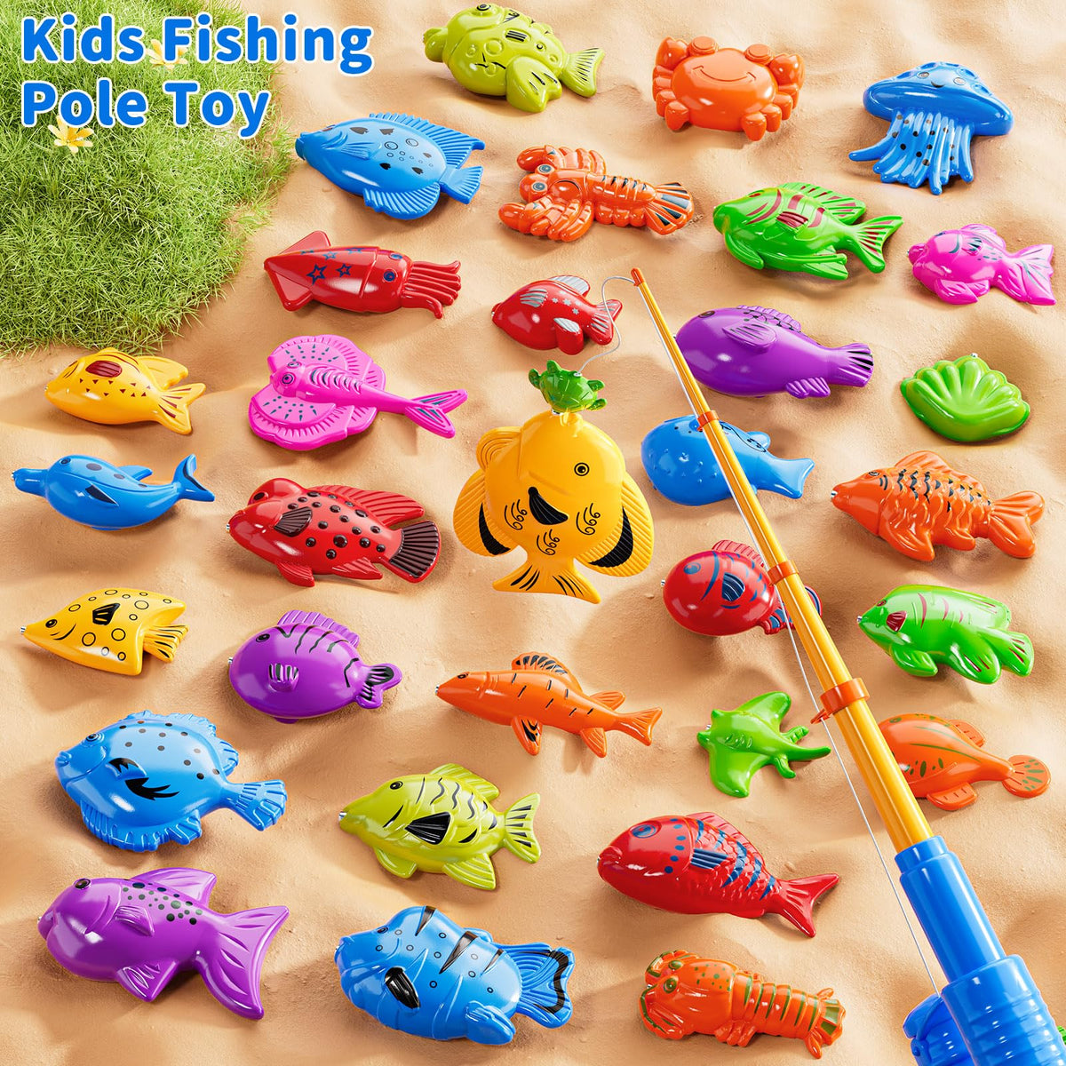 KIZONLY colorful sea animals encourage visual discrimination and pretend play