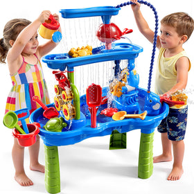 KIZONLY outdoor indoor play table ideal for beach, backyard, or playground.