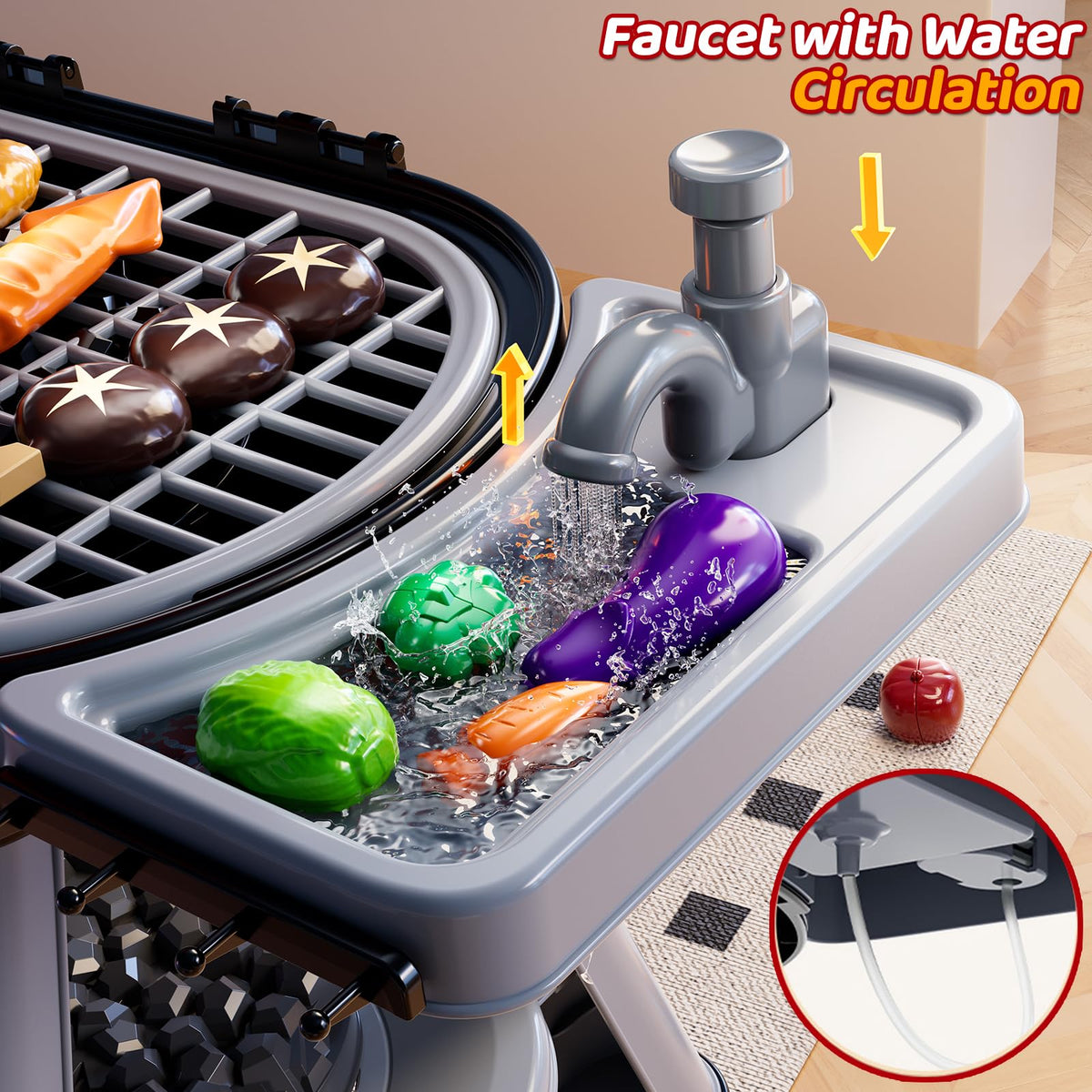KIZONLY Kids Grill Playset assembly instructions for quick setup