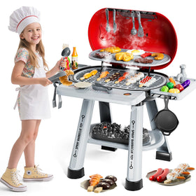 KIZONLY Kids Grill Playset kids playing outdoors in roleplay