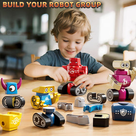 KIZONLY monster robot figures for imaginative building adventures.