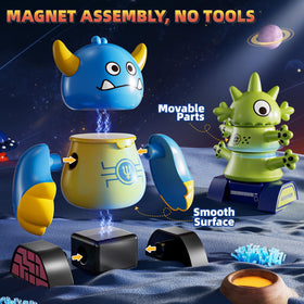 KIZONLY storage-box-magnets keeps all parts neatly organized after playtime.