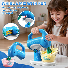 KIZONLY toy kitchen mixer for pretend batter and stirring