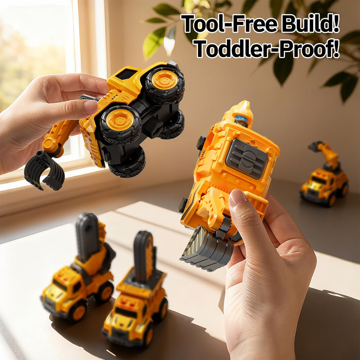 KIZONLY Transform Toys drill-truck ready for hands-on building and exploration.