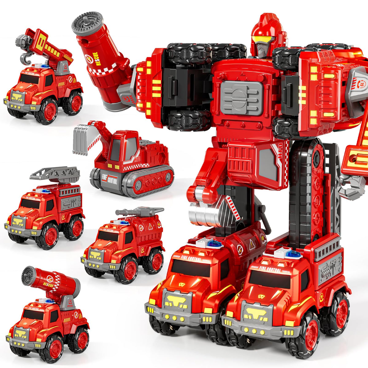 KIZONLY Transform Toys firetruck assembly play boosts early engineering skills.