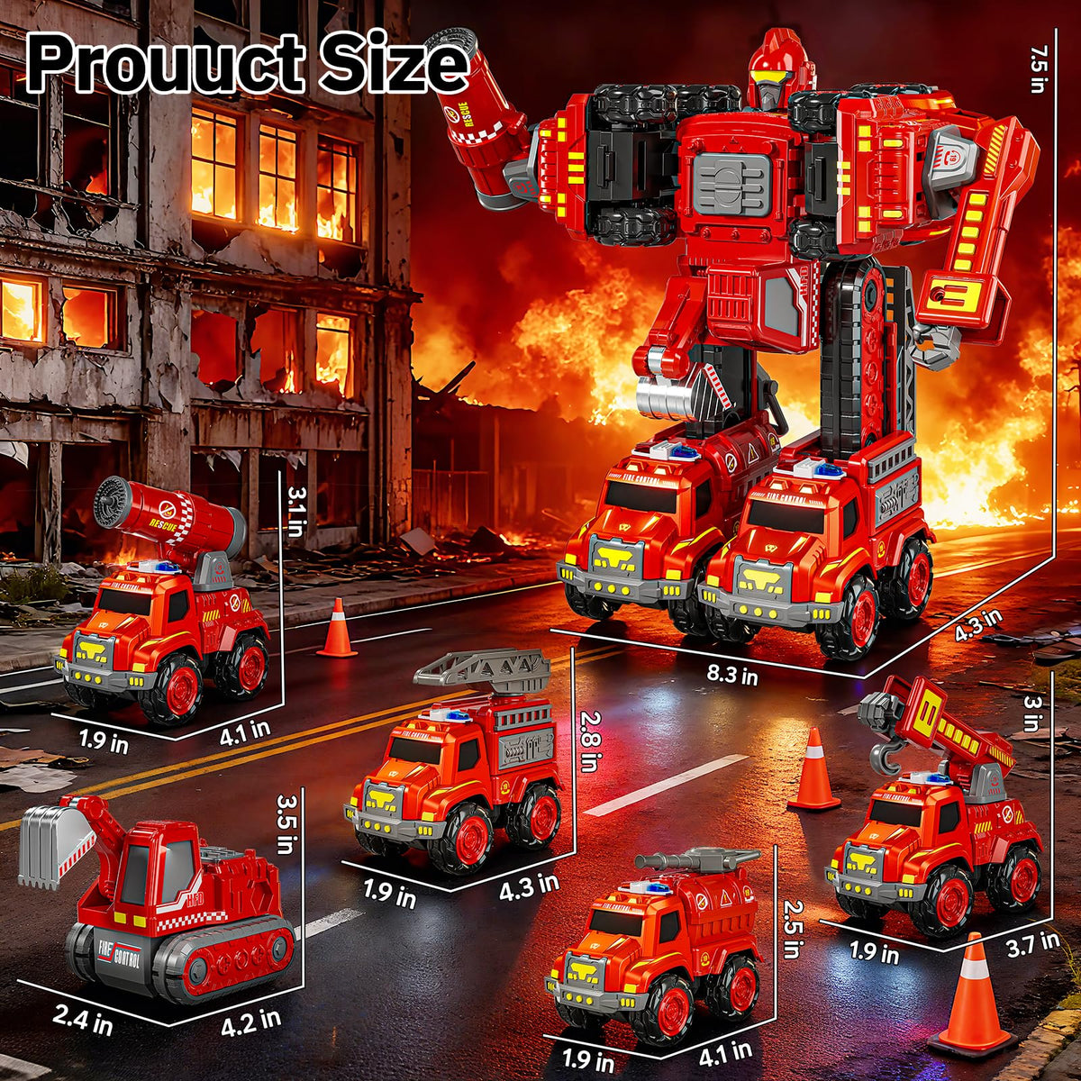 KIZONLY Transform Toys series collection invites ongoing building adventures.