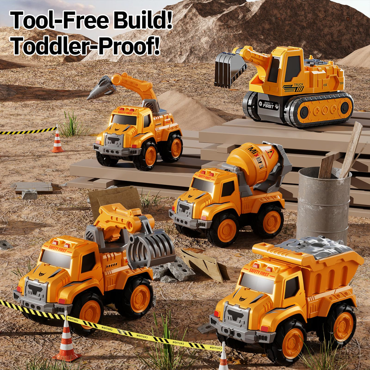 KIZONLY Transform Toys series-dinosaur-construction-robot for creative storytelling and building.