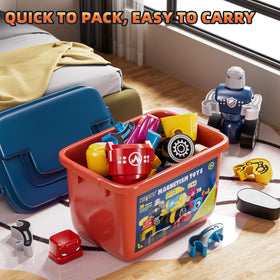 KIZONLY travel-friendly toy box for on-the-go play.