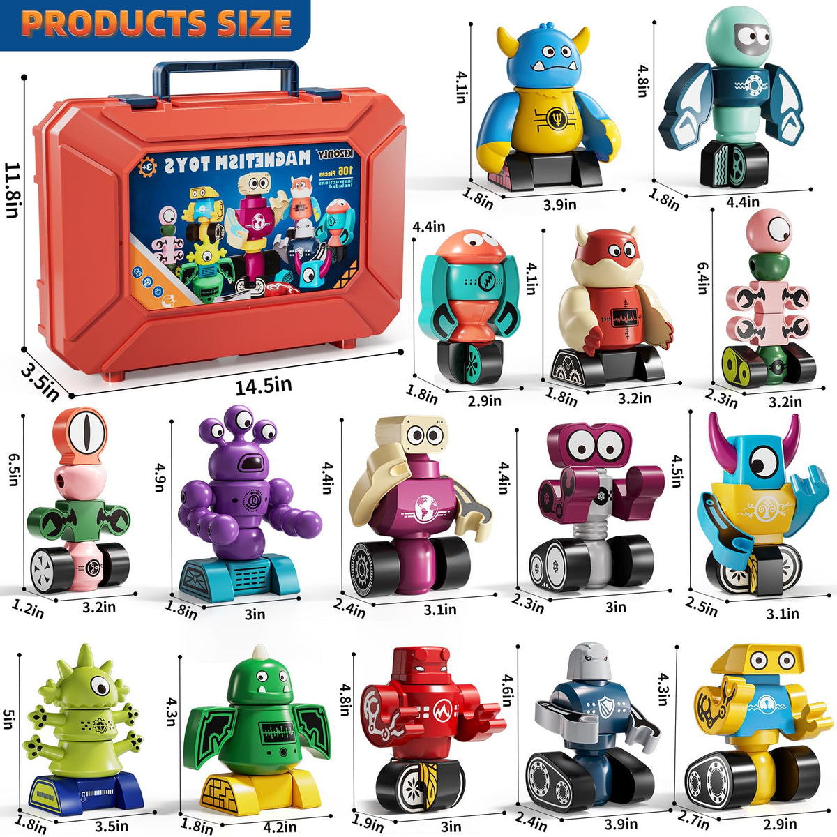 KIZONLY travel-ready-magnets-toys fit in a bag for on-the-go creativity.