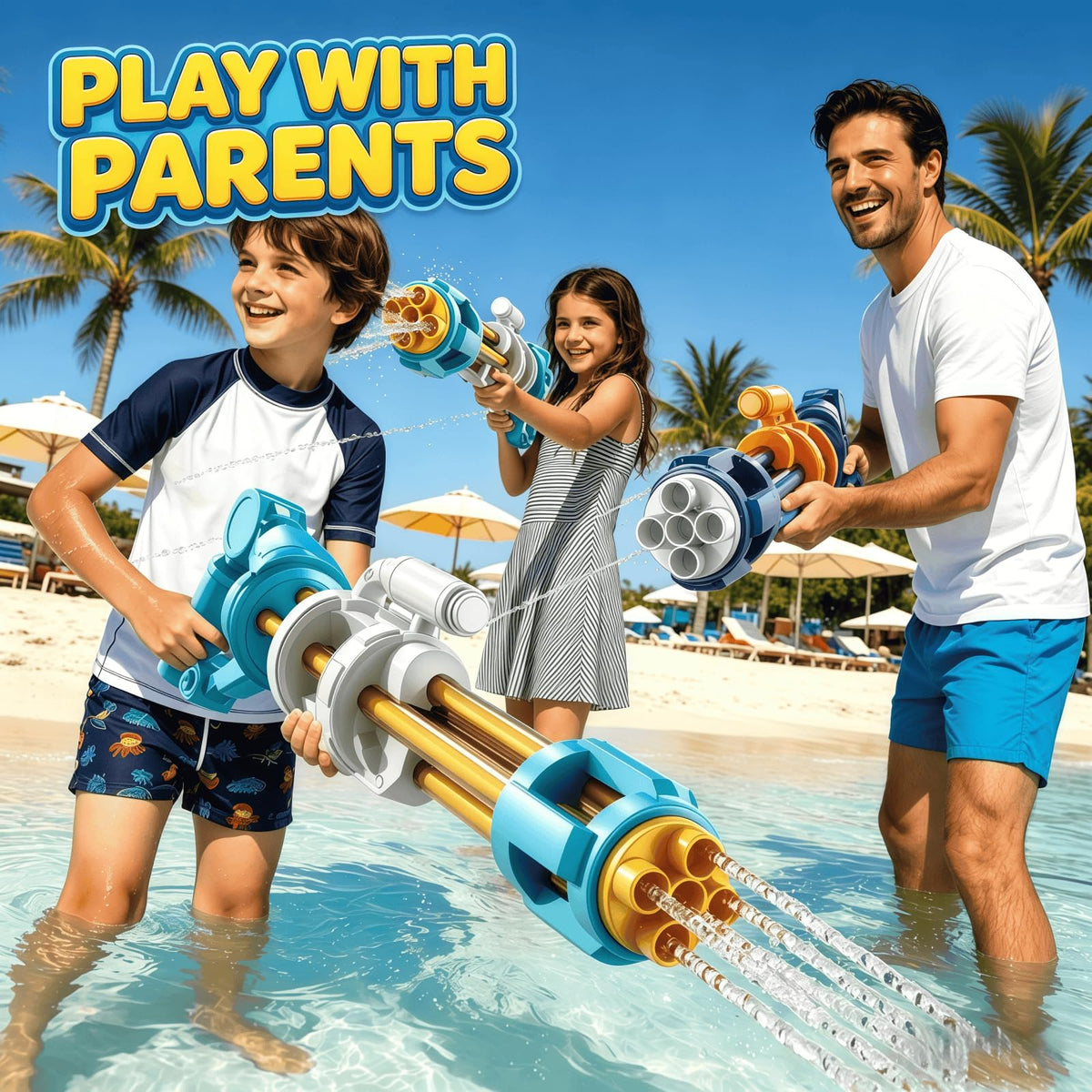 KIZONLY beach party setup highlights portable, splashy fun by the shoreline.