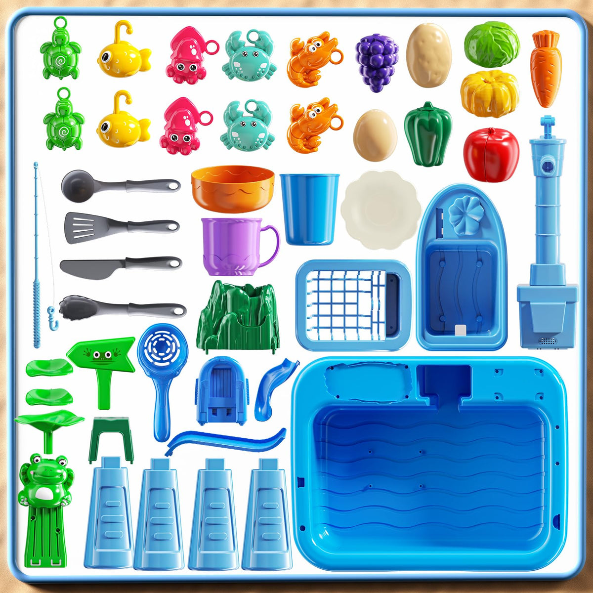 KIZONLY educational play shows water physics and cleanup
