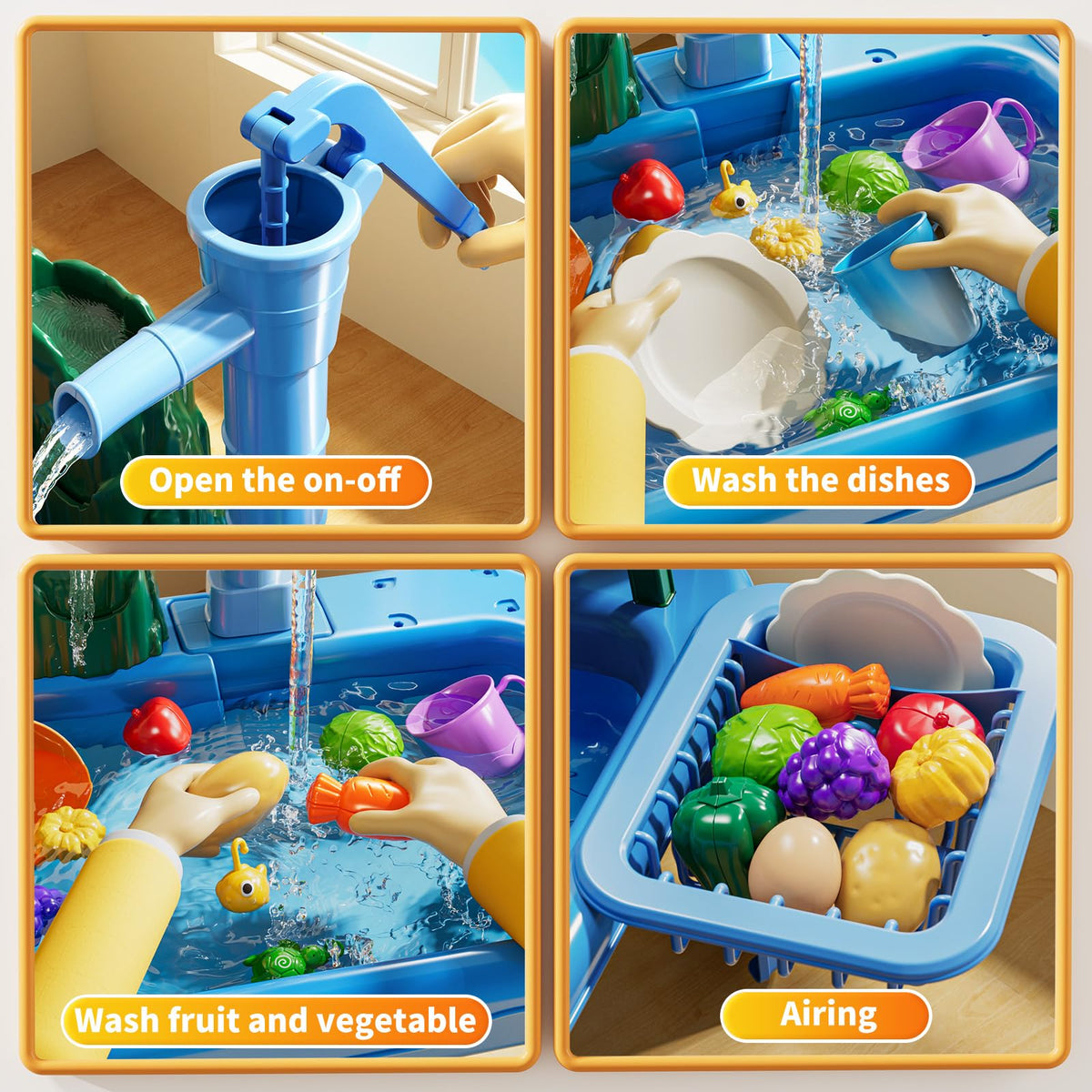 KIZONLY fishing games image with toy fishes