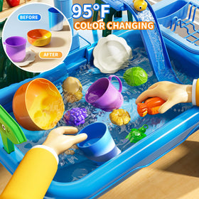 KIZONLY running water scene shows interactive play