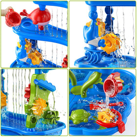 KIZONLY water table with sea animal toys supporting imaginative water play.