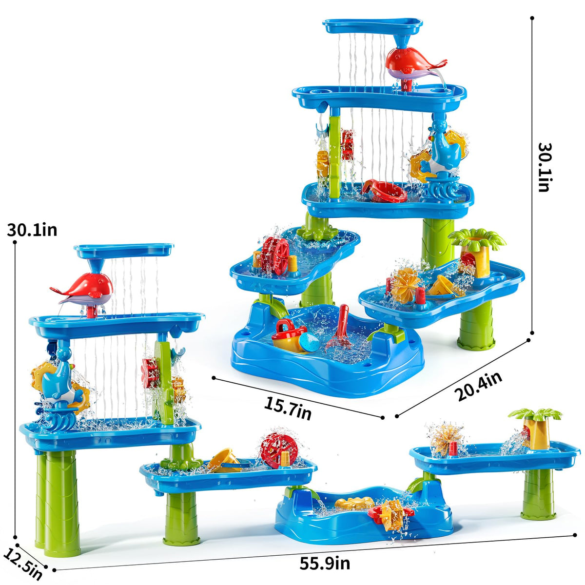KIZONLY water table with sea animals boosts creative play.