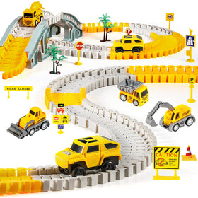 Kizplays 260-piece construction race track with map promotes imaginative play