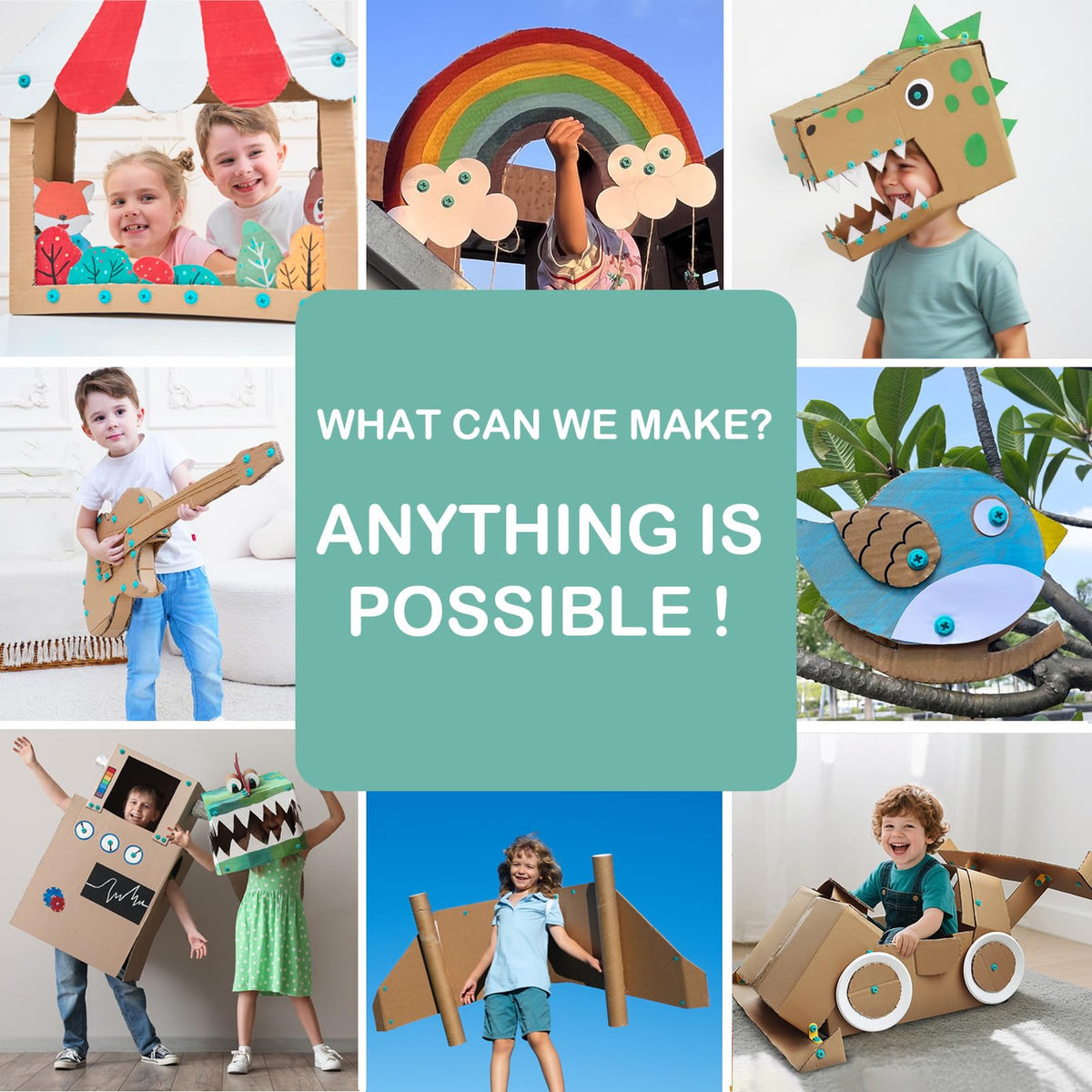 Kizzikids family-friendly toolkit invites teamwork and imaginative problem solving.