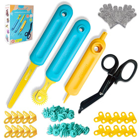Kizzikids Cardboard Tools toolbox open for easy family crafting sessions