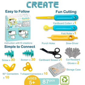 Kizzikids Cardboard Tools upgraded blade with safe rounded tip