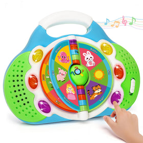KIZZYEAAlphabet Flip Book with lights and sounds for engaging learning on the go.