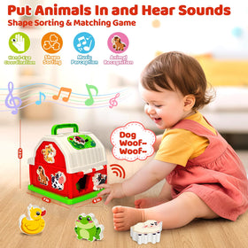 KIZZYEA animal pieces fitting into holes to boost hand-eye coordination
