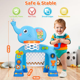 KIZZYEA elephant twirling tail adds dynamic movement to playtime.