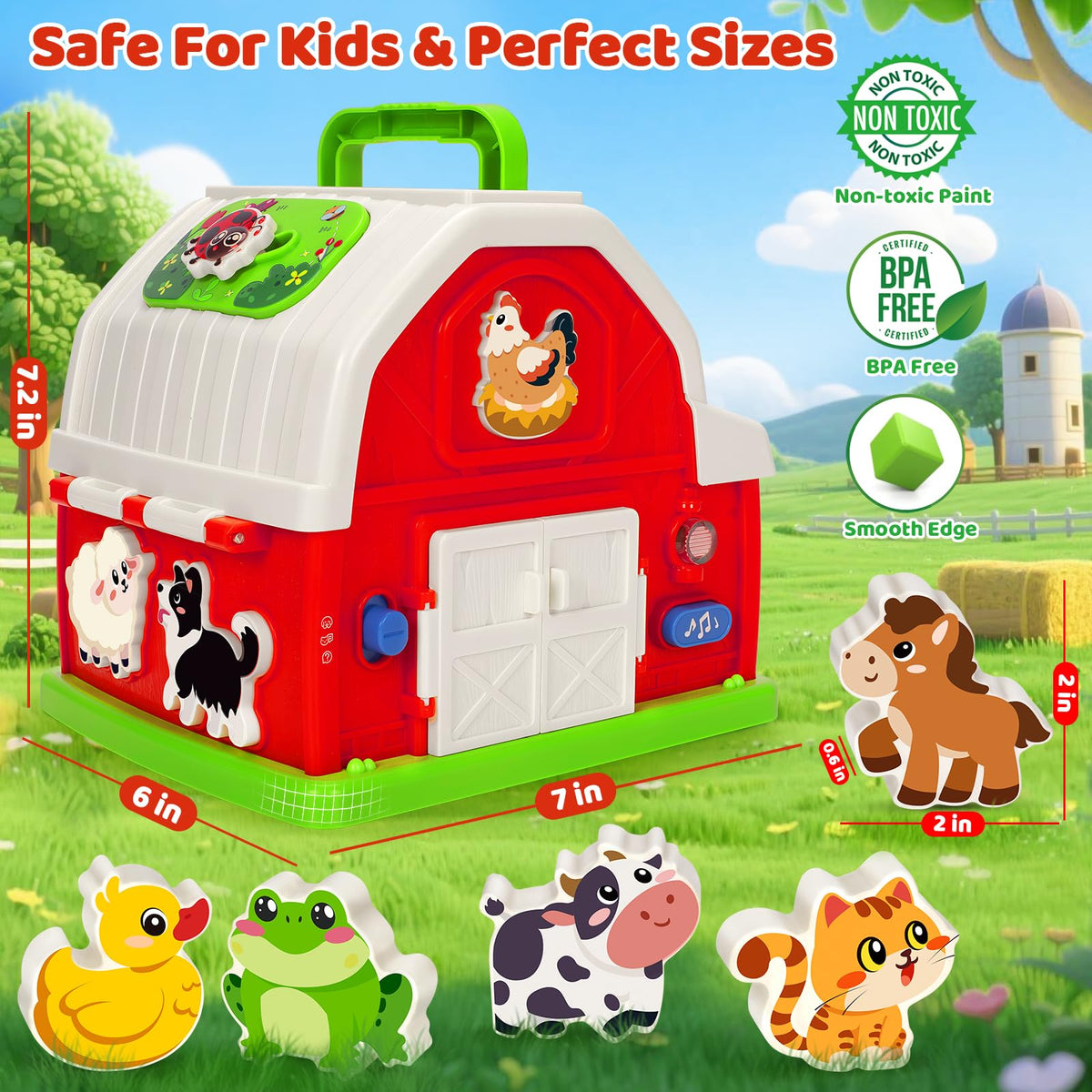 KIZZYEA lockable roof and storage keep the toy neat and portable