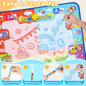 KIZZYEA family-playing scene shows cooperative doodling for shared fun.