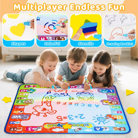 KIZZYEA mat pattern molds help kids learn shapes while doodling.