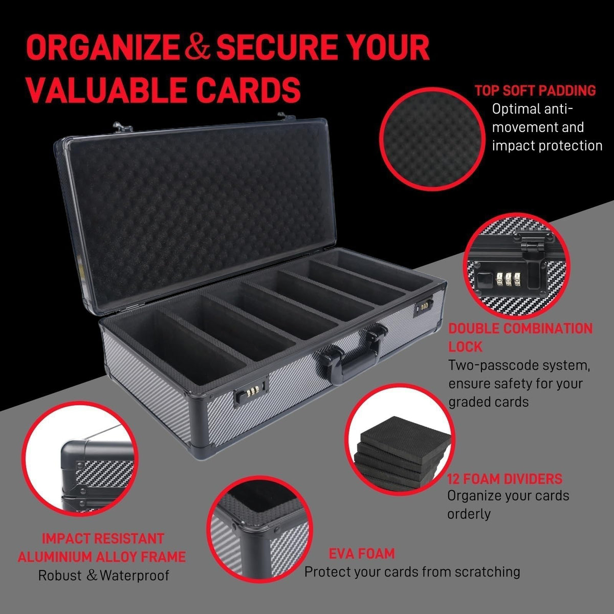 KJITH HGA-graded card case shields slabs from dust and moisture.
