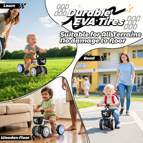 KKdi widened wheels boost stability on various surfaces.