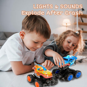 kkmon light-up monster truck with sounds enhances playtime and imagination