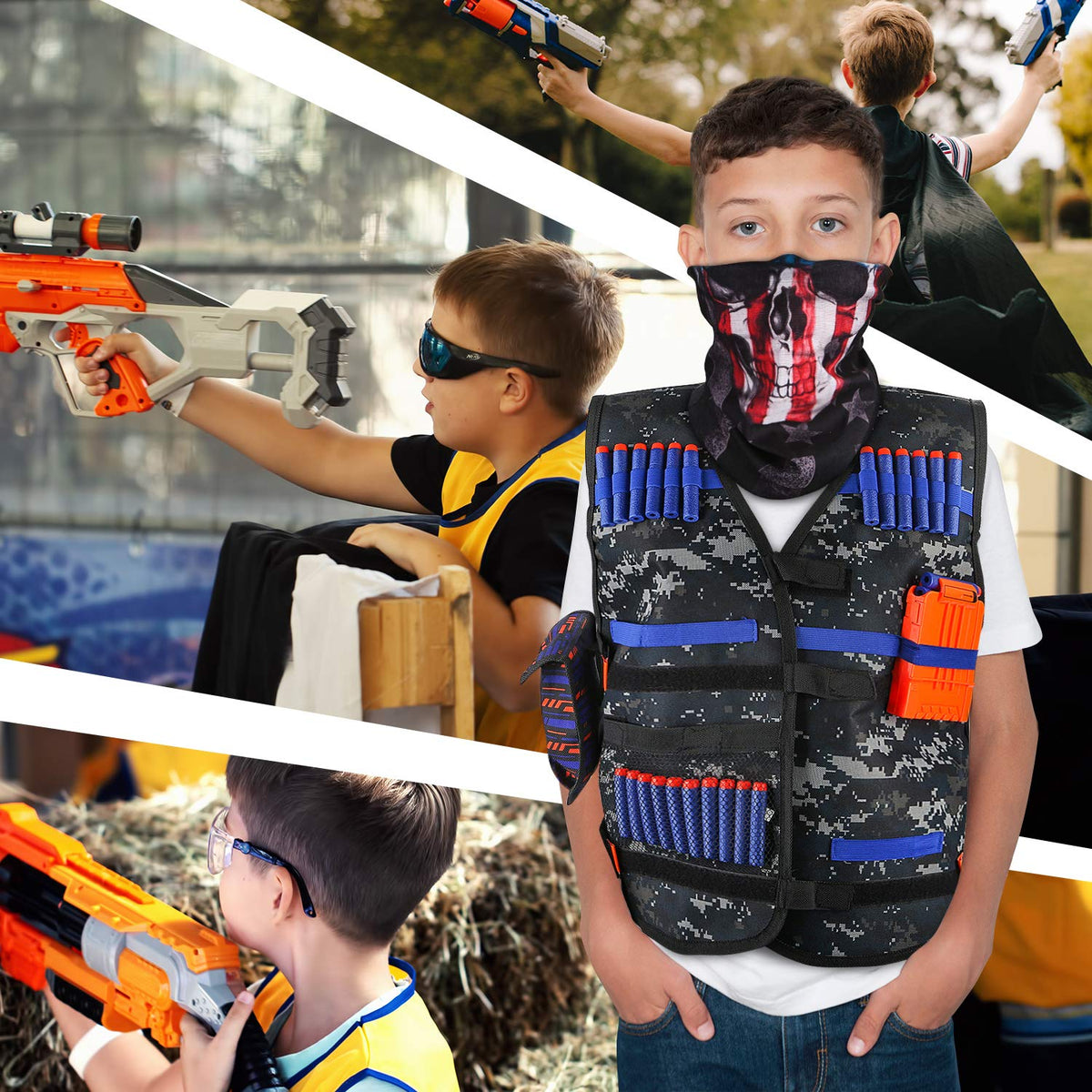 KKONES kid wearing vest shows comfortable fit and mobility