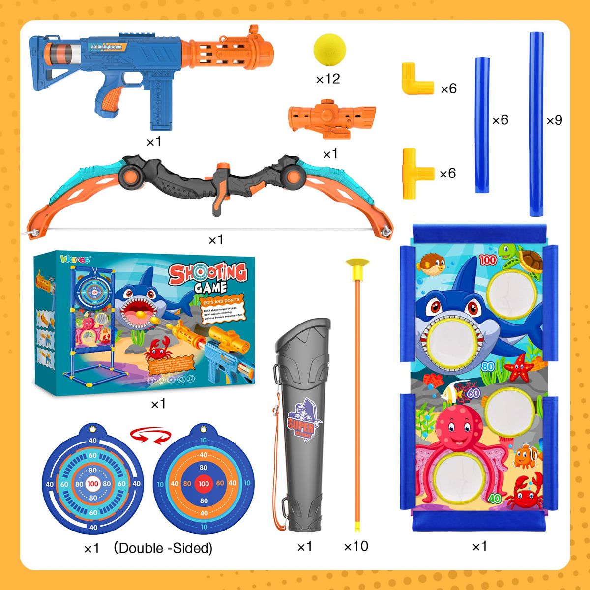 KKONES standing target and stand offer portable practice on demand.