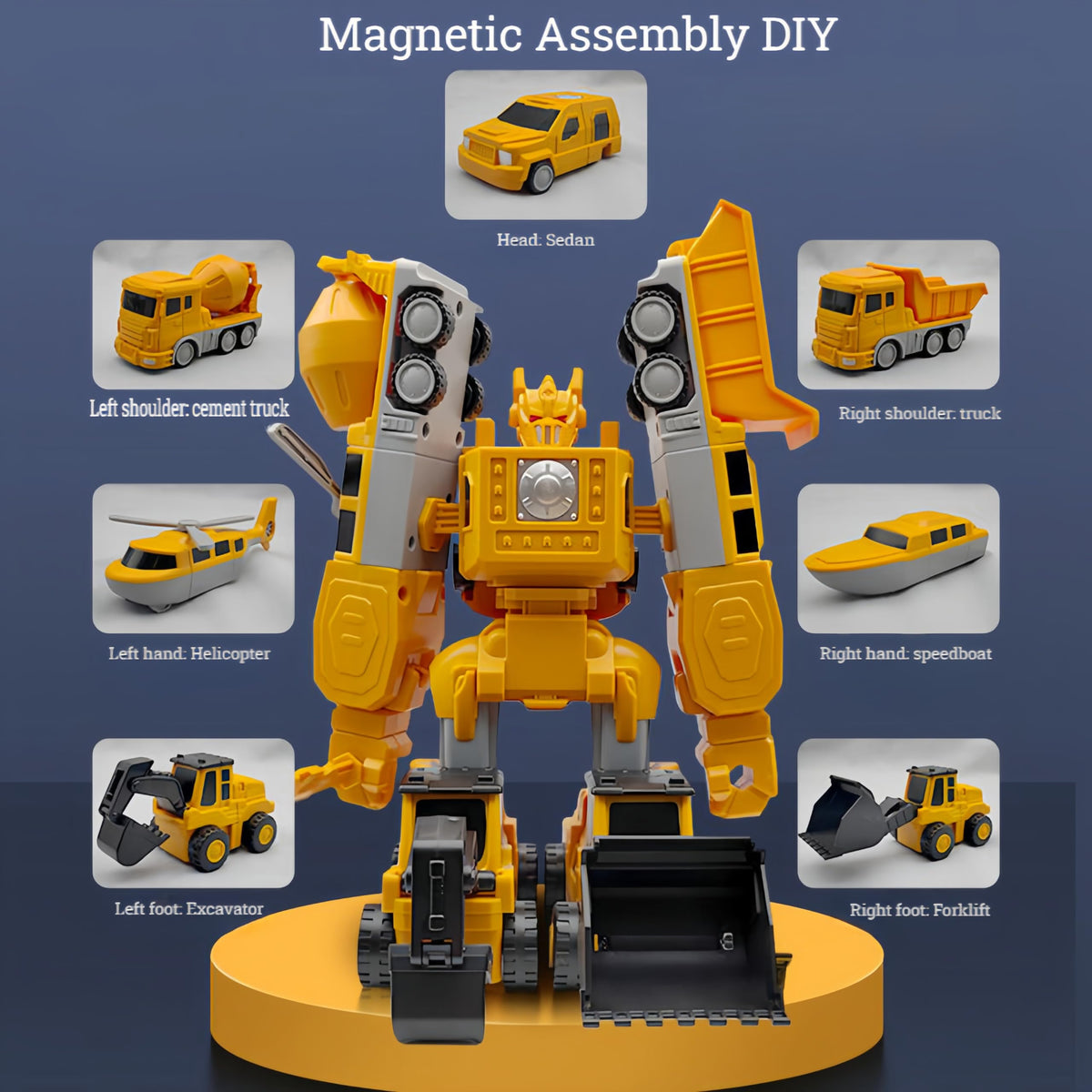 KKPOT Magnetic Transform Robot Assembly encouraging creative problem-solving and spatial thinking