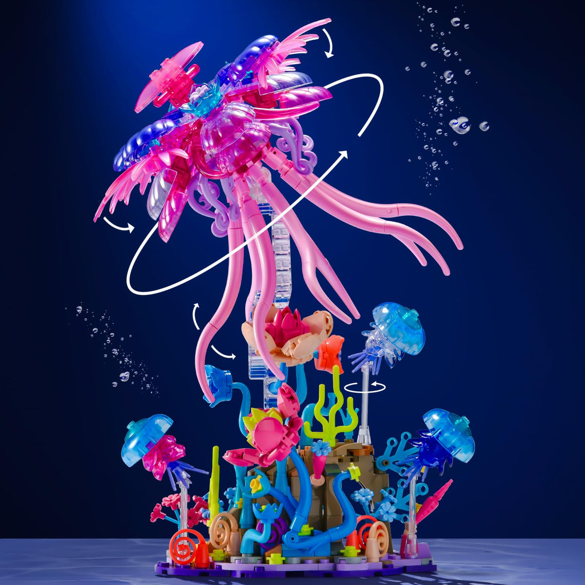 KKQ Jellyfish marine-themed design adds a vivid underwater display at your desk.