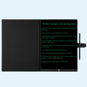 KKYSTAR erasable tablet with leather case for portable notes and light sketches.