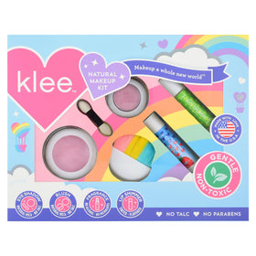 Klee Naturals mineral eye shadow in gentle, kid-friendly hues.