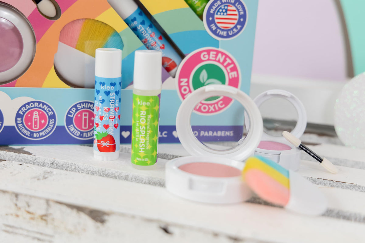 Klee Naturals lip shimmer gives subtle shine for kids.