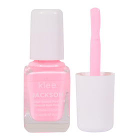 Klee Naturals Strawberry Kiss lip shimmer close-up, gentle tinted gloss.