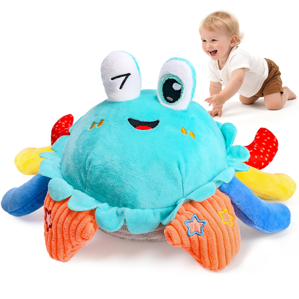 Kleikyerel crawling crab toy dances to engage little movers