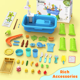 Kleikyerel water table pretend vegetables set for imaginative meal prep.