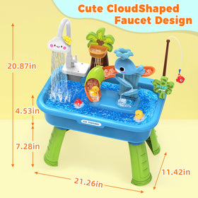 Kleikyerel water table role-play tools boost social skills during collaborative play.