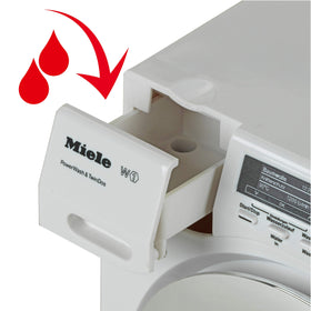 Klein Theo Miele washing water flow feature adds authentic water in/out effects.
