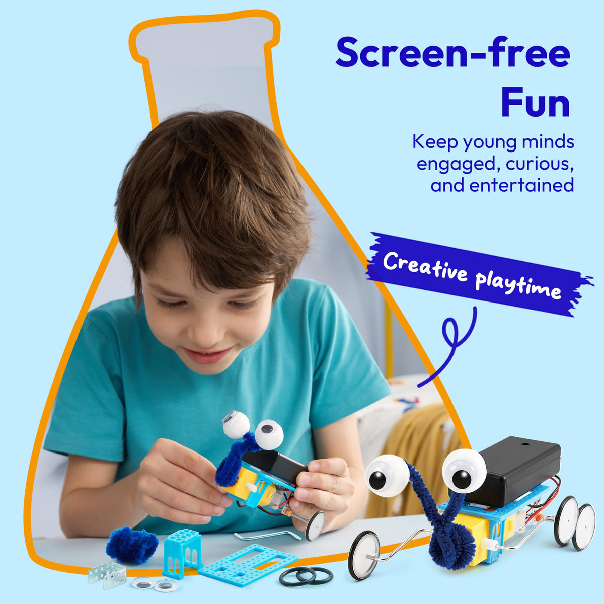 Klever Kits Powered Racing Car fuels rapid experimentation and problem-solving during builds